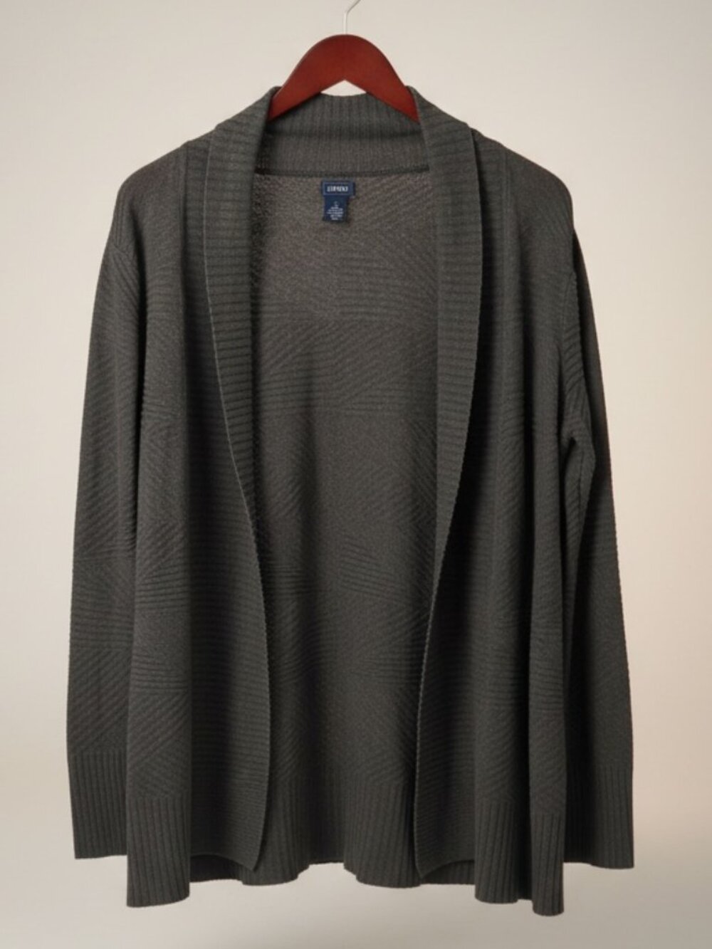 IZOD Long Ribbed Knit Cardigan